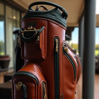 職人製レザーゴルフバッグ